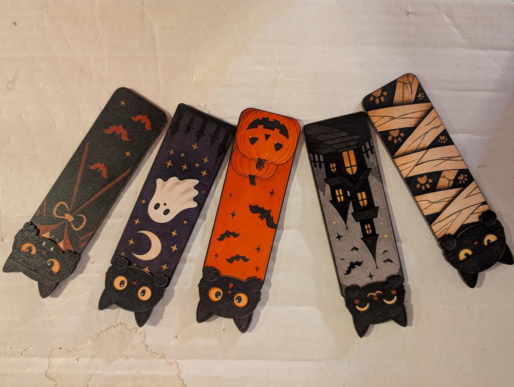 Halloween kat bladwijzers