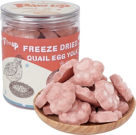 Pawup Freeze-Dried Quail Egg Yolk Cranberry Flavor Dog & Cat Treats