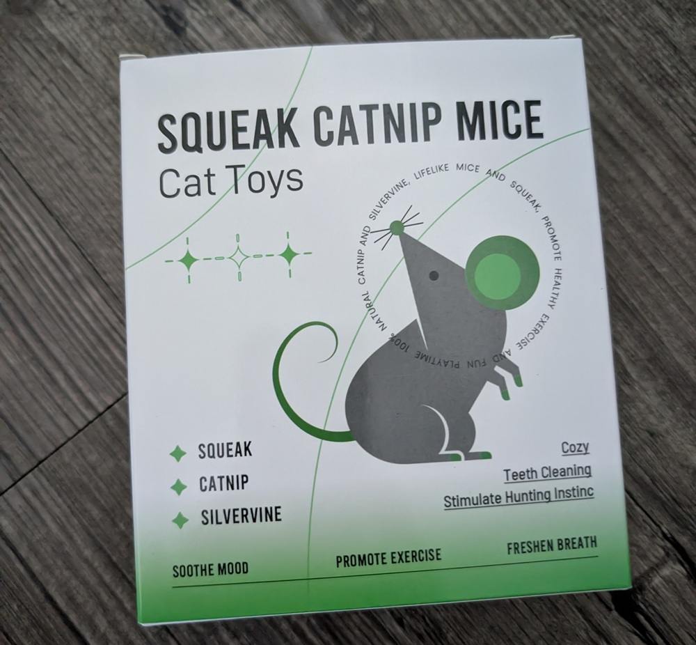 Potaroma Squeak Mice Catnip & Silvervine Toys
