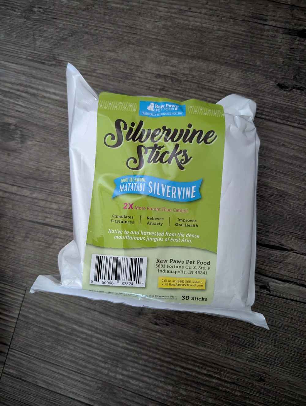 Raw Paws Silvervine Catnip Sticks