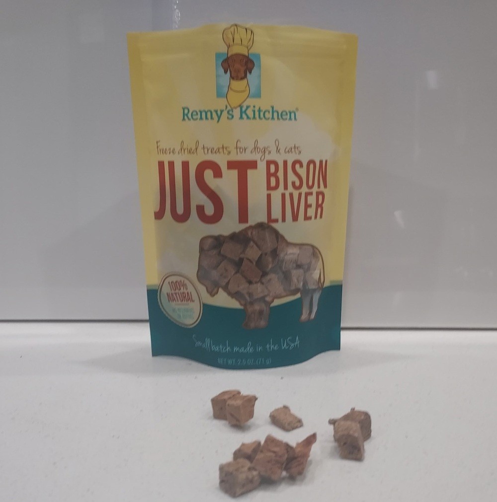 Remy’s Kitchen Just Bison Liver Freeze‑Dried Dog & Cat Treats