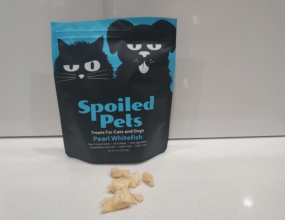 Spoiled Pets Freeze‑Dried Raw Pearl Whitefish Bites Cat Treats