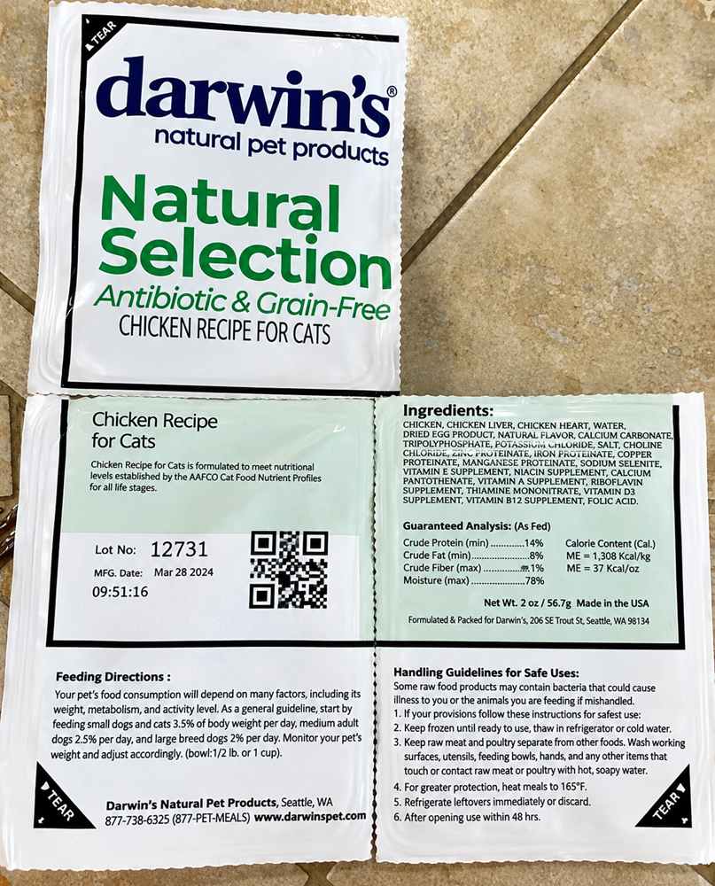 Darwin's natuurlijk kattenvoerpakket