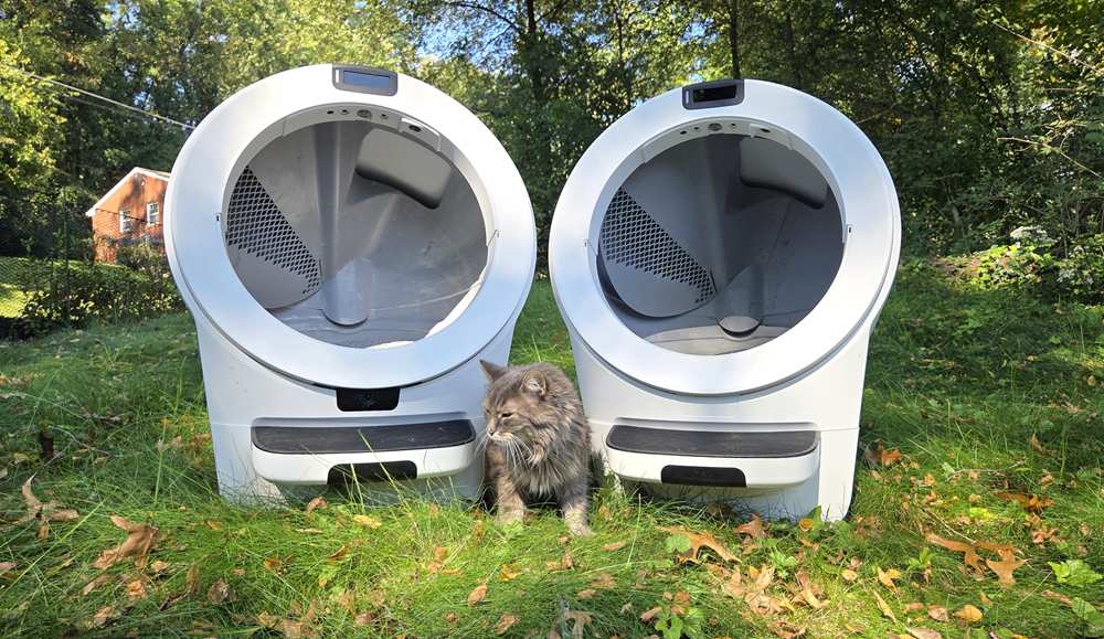 Zelfreinigende producten voor kattenrobots