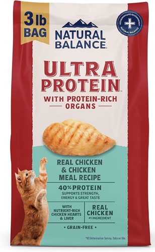 Natural Balance Ultra Protein Real Chicken & Chicken Meal Recipe Dry Cat Food