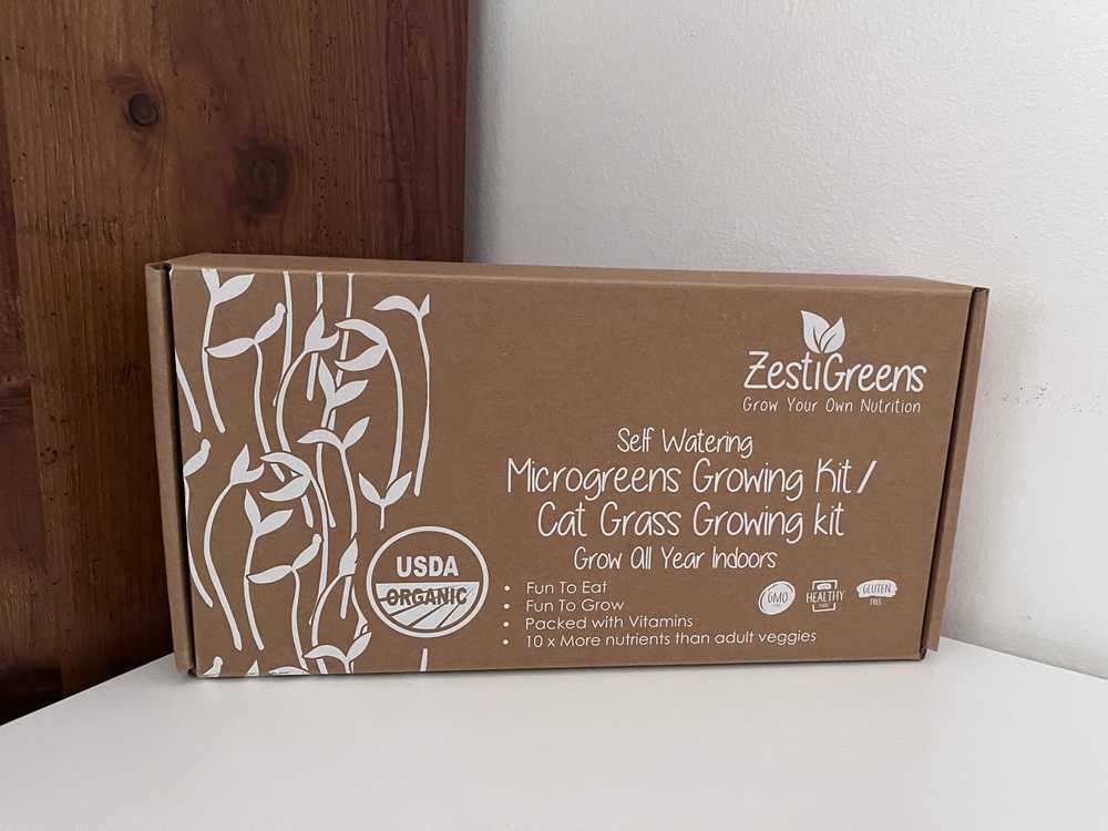 ZestiGreens Self-Watering Cat Grass Kit