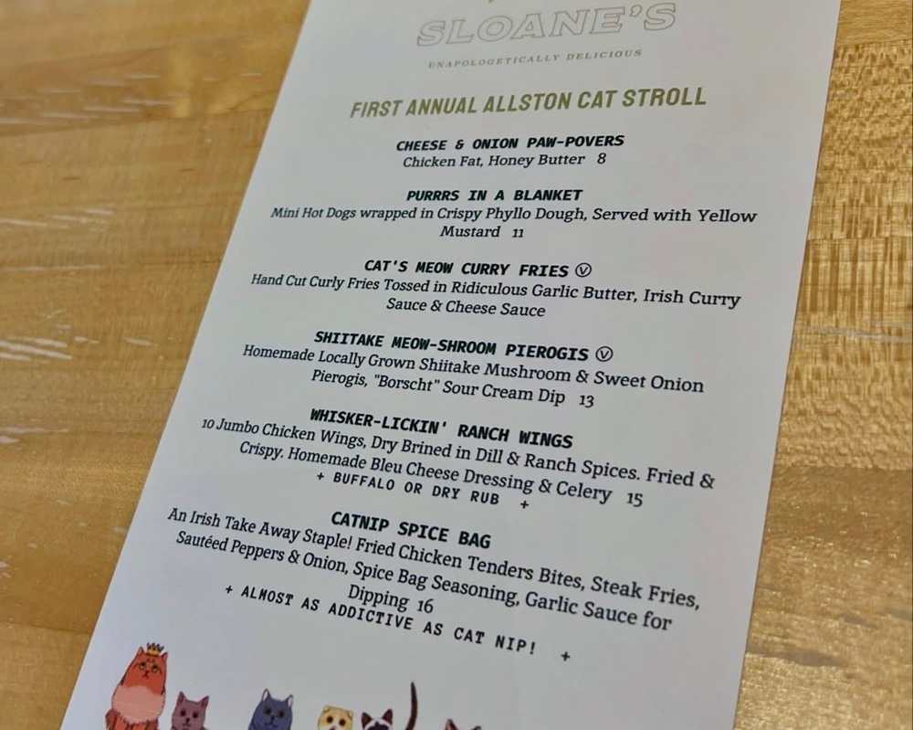 sloanes menu